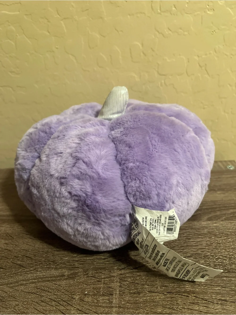 Target Hyde & Eek Plush Pumpkin Throw Pillow Purple Silver Halloween NWT